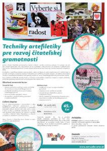 Techniky artefiletiky pre rozvoj čitateľskej gramotnosti