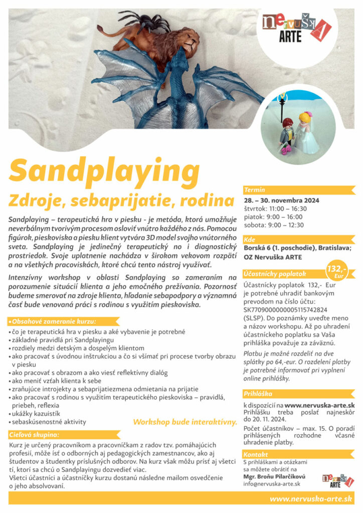 Sandplaying 
Zdroje, sebaprijatie, rodina