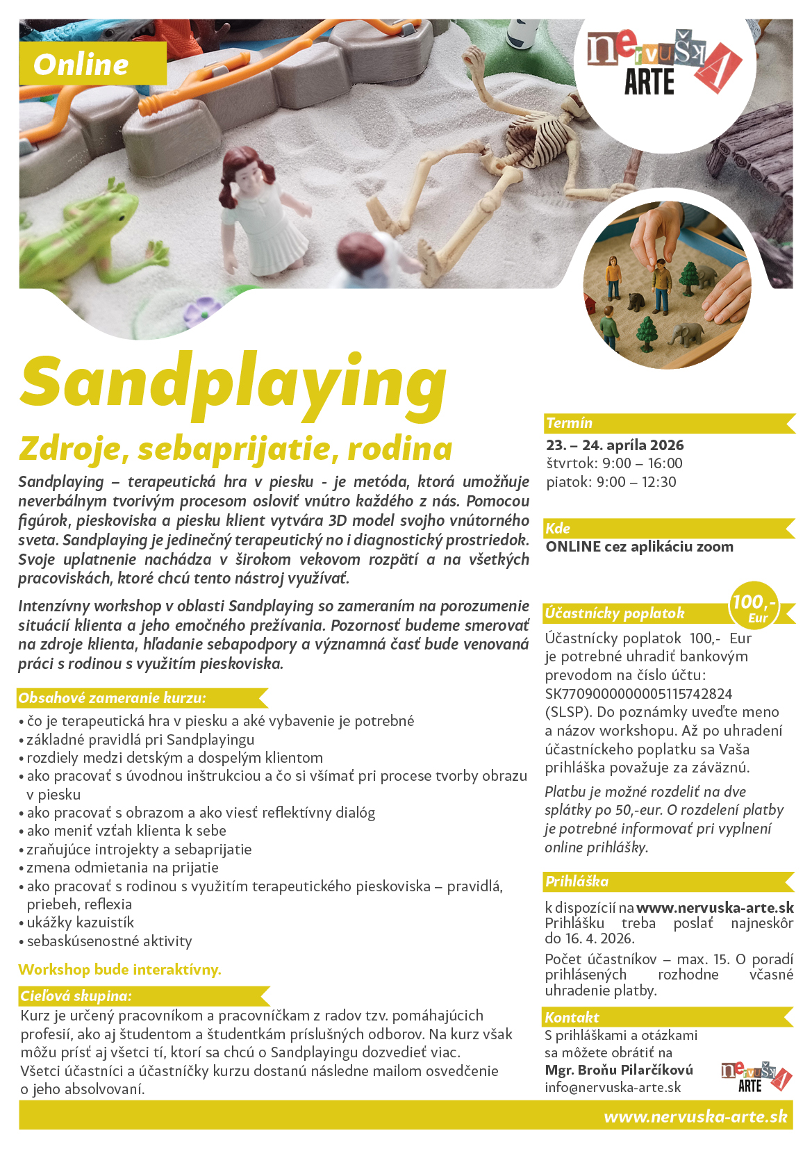 Sandplaying Zdroje, sebaprijatie, rodina